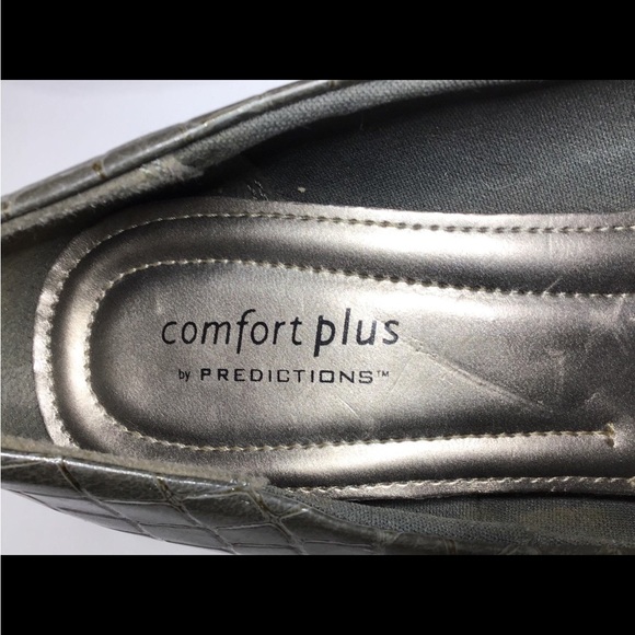 Comfort Plus by Predictions Women’s Faux Reptile Pattern Heels, Gray-Green, sz 9 - Picture 10 of 11